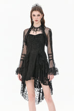 Load image into Gallery viewer, Gothic Romantic Mesh Bolero with Ruffled High Neck and Bell Sleeves BW180