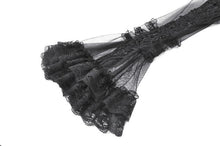 Load image into Gallery viewer, Gothic Romantic Mesh Bolero with Ruffled High Neck and Bell Sleeves BW180