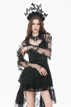 Load image into Gallery viewer, Gothic  Ruffled Butterfly Embroidery Sheer Lace Bolero BW181