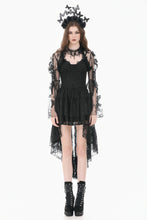Load image into Gallery viewer, Gothic  Ruffled Butterfly Embroidery Sheer Lace Bolero BW181