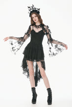 Load image into Gallery viewer, Gothic  Ruffled Butterfly Embroidery Sheer Lace Bolero BW181