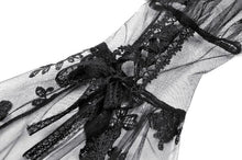 Load image into Gallery viewer, Gothic  Ruffled Butterfly Embroidery Sheer Lace Bolero BW181