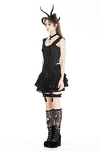 Load image into Gallery viewer, Gothic detachable coffin design corset CW079