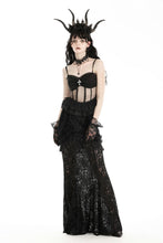 Load image into Gallery viewer, Gothic lace see-through sexy top CW081
