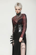 Load image into Gallery viewer, Punk Patent Leather Metal Waist Corset CW089