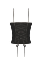 Load image into Gallery viewer, Romantic Heart Velvet Corset with Jewel Chains CW092