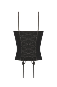 Romantic Heart Velvet Corset with Jewel Chains CW092