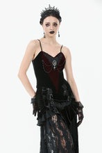Load image into Gallery viewer, Romantic Heart Velvet Corset with Jewel Chains CW092