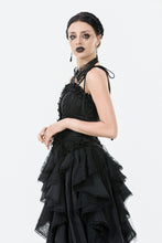 Load image into Gallery viewer, Elegant Floral Jacquard Bustier with Lace &amp; Rose Detail CW097