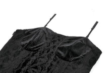 Load image into Gallery viewer, Gothic Velvet Lace Bustier CW101