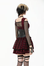 Load image into Gallery viewer, Punk PU Leather Corset Belt with Heart Eyelet Strap CW102