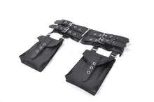 Load image into Gallery viewer, Dark Techwear Multi-Buckle Eyelet Leather Corset with Side Pouches CW103
