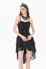 Load image into Gallery viewer, Gothic Regal Velvet Waist Cincher with Double Beaded Tassels CW113