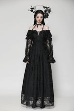 Load image into Gallery viewer, Gothic Off-Shoulder Layered Ruffle Elegant Maxi Dress DW1011