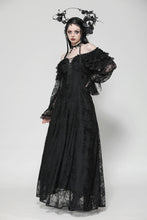 Load image into Gallery viewer, Gothic Off-Shoulder Layered Ruffle Elegant Maxi Dress DW1011