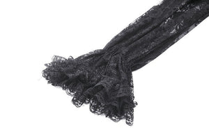 Gothic Off-Shoulder Layered Ruffle Elegant Maxi Dress DW1011