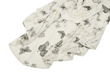 Load image into Gallery viewer, Cute Punk Black Embroidered Butterfly  Lace Angel Beige Dress DW1013