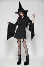 Load image into Gallery viewer, Witchy Bell-Sleeve Shirt Dress DW1018