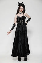 Load image into Gallery viewer, Romantic Gothic Sexy Hollow Waist  Maxi Dress DW1022