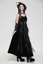 Load image into Gallery viewer, Romantic Gothic Sexy Hollow Waist  Maxi Dress DW1022