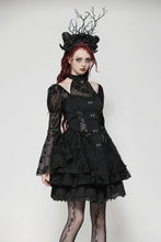 Load image into Gallery viewer, Gothic lolita Butterfly big sleeves Dress DW1023
