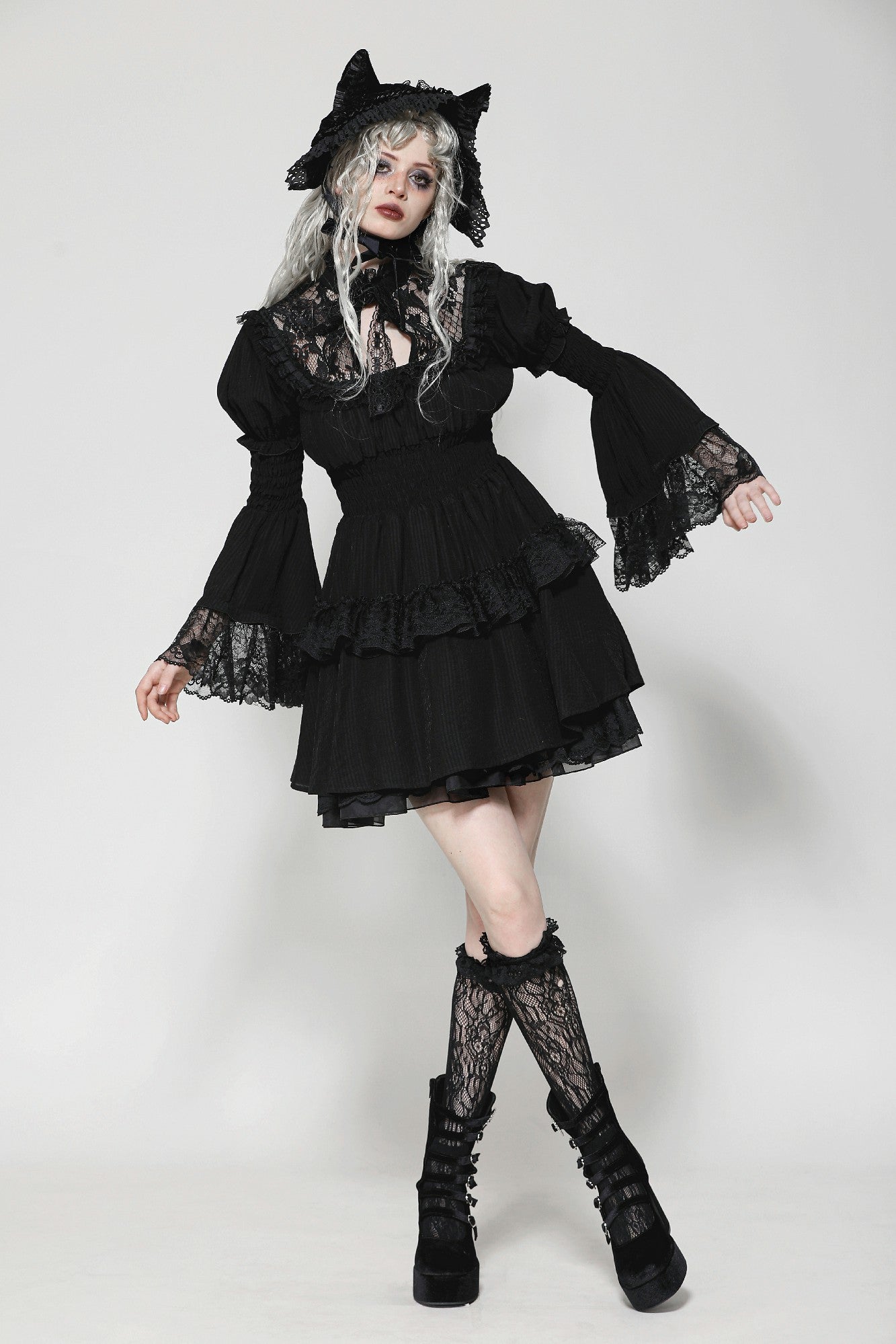 Gothic Lace Doll Dress DW1024 DARK IN LOVE Gothic Lace Doll Dress DW1024 DARK IN LOVE
