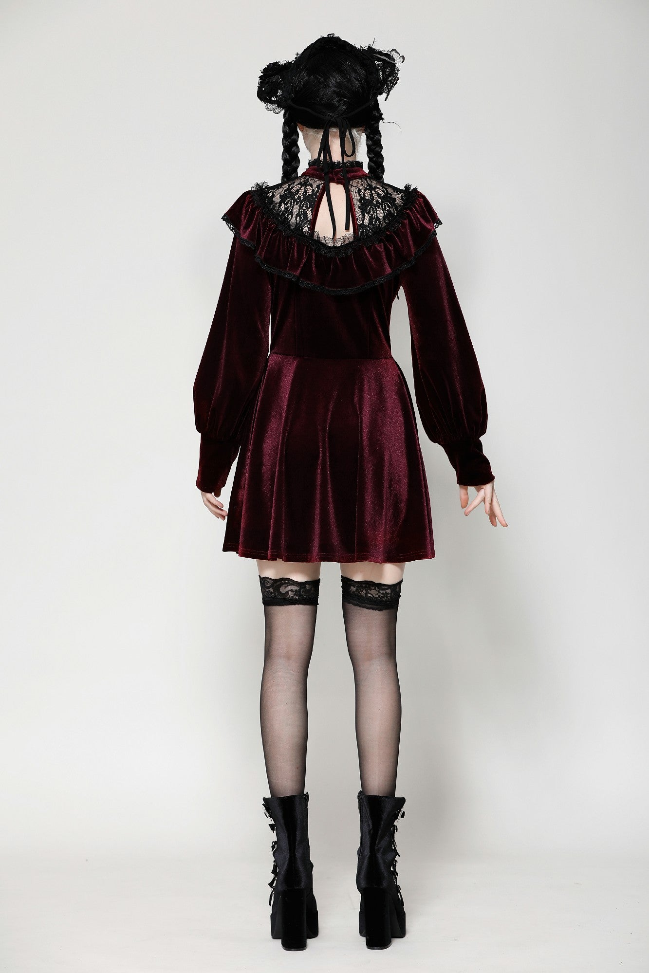 red velvet gothic dress Gothic Velvet Wedding Dress,dark Red Medieval Renaissance Gown,victorian Style Bridal Dress, Witchy Wedding Outfit, Custom Made,noir Wedding