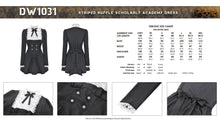 Load image into Gallery viewer, Striped ruffle scholarly academy dress DW1031