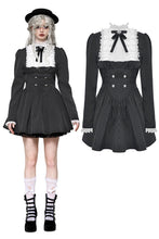 Load image into Gallery viewer, Striped ruffle scholarly academy dress DW1031
