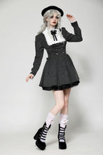 Load image into Gallery viewer, Striped ruffle scholarly academy dress DW1031