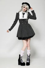 Load image into Gallery viewer, Striped ruffle scholarly academy dress DW1031