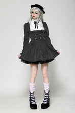 Load image into Gallery viewer, Striped ruffle scholarly academy dress DW1031
