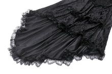 Load image into Gallery viewer, Elegant Gothic Cross Embroidered Velvet Dress DW1037