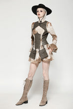 Load image into Gallery viewer, Vintage Steampunk Tie-Dye Dress DW1038