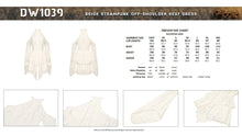 Load image into Gallery viewer, Beige steampunk off-shoulder sexy dress DW1039