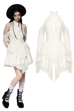 Load image into Gallery viewer, Beige steampunk off-shoulder sexy dress DW1039