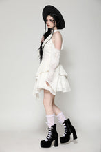 Load image into Gallery viewer, Beige steampunk off-shoulder sexy dress DW1039