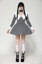 Load image into Gallery viewer, Batwing neck contrast stripe dress DW1053