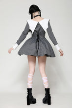 Load image into Gallery viewer, Batwing neck contrast stripe dress DW1053