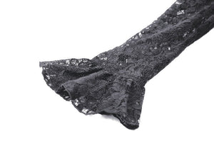 Romantic Gothic Velvet and Lace Princess Dress DW1055