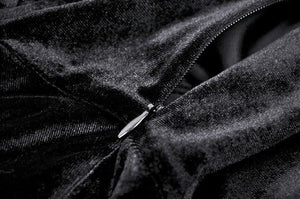 Romantic Gothic Velvet and Lace Princess Dress DW1055