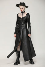 Load image into Gallery viewer, Edgy leather punk asymmetrical dress DW1056