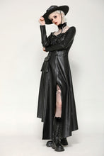 Load image into Gallery viewer, Edgy leather punk asymmetrical dress DW1056