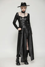 Load image into Gallery viewer, Edgy leather punk asymmetrical dress DW1056