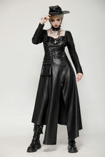 Load image into Gallery viewer, Edgy leather punk asymmetrical dress DW1056