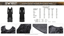 Load image into Gallery viewer, Elegant gothic batwing deep u-neck dress DW1057