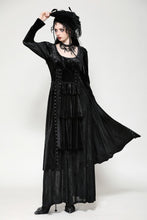 Load image into Gallery viewer, Elegant gothic batwing deep u-neck dress DW1057