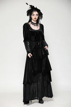 Load image into Gallery viewer, Elegant gothic batwing deep u-neck dress DW1057