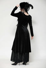 Load image into Gallery viewer, Elegant gothic batwing deep u-neck dress DW1057