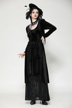 Load image into Gallery viewer, Elegant gothic batwing deep u-neck dress DW1057